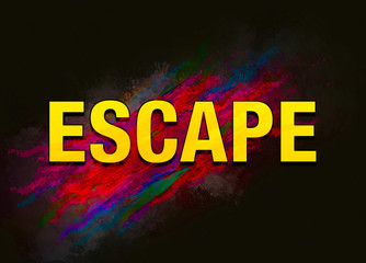 Escape colorful paint abstract background