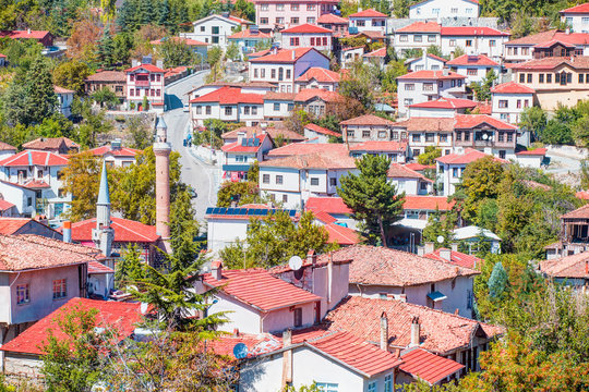 Traditional ottoman houses in Ayas town - Ankara, Turkey