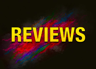 Reviews colorful paint abstract background