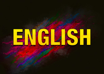 English colorful paint abstract background