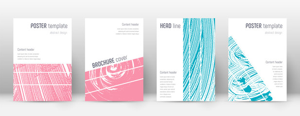 Cover page design template. Geometric brochure lay