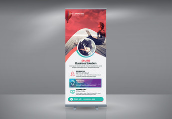 Advertising Roll-Up Banner Layout