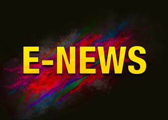 E-news colorful paint abstract background