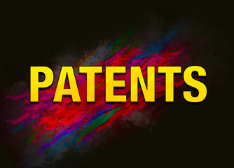 Naklejka na ściany i meble Patents colorful paint abstract background