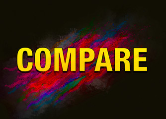 Compare colorful paint abstract background