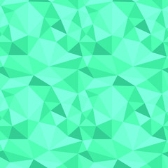 Abstract Seamless Geometric Pattern with Triangles. Turquoise Crystal Texture.