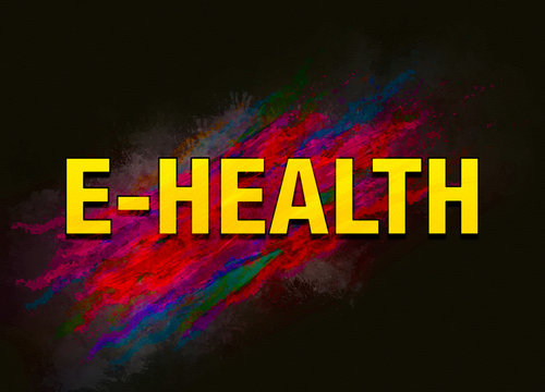 E-health colorful paint abstract background