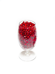 A glass of pomegranate
