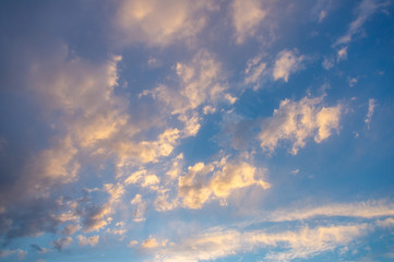 Sky tones of a warm summer night