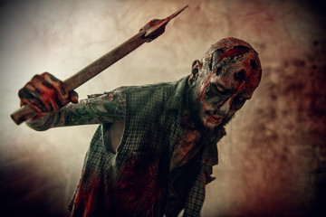 zombie man with axe