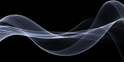     Abstract colored smoke isolated on a black background 