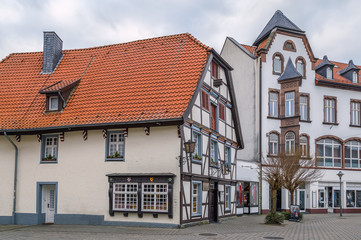 Fototapeta na wymiar Street in Soest, Germany