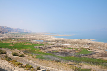 Fototapeta na wymiar Sinkholes in the Dead Sea