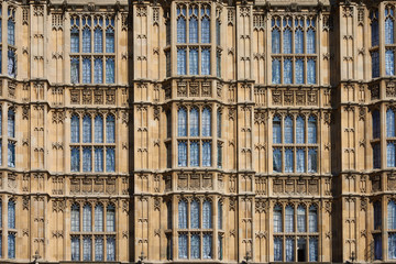 Fragment of London Parliament facade