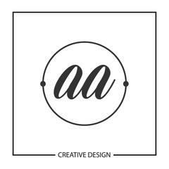 Initial Letter AA Logo Template