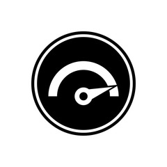 Speedometer icon, Speed round glyph icon