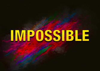 Impossible colorful paint abstract background