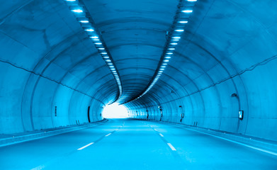 Highway road tunnel