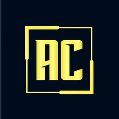 Initial Letter AC Logo Template