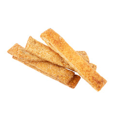 Assortment of different cookies, isolated on white