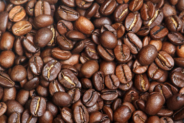 Coffee beans texture