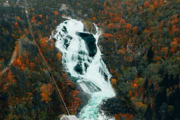 Autumn Waterfalls Rivers in Norway 