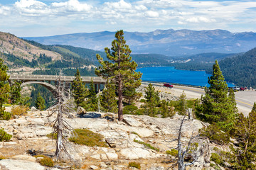 Granite, Mountains, Lake, Clouds