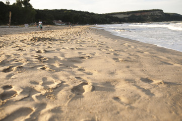 Sand beach steps sun
