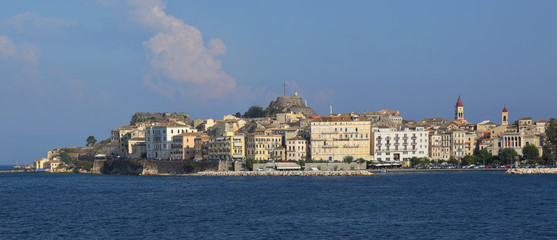 Naklejka premium View on Old Corfu Town