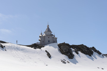 Wooden church in Antarctica