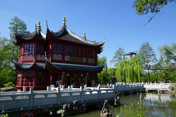 Naklejka premium Maison du thé de la cité des immortels à Pairi Daiza