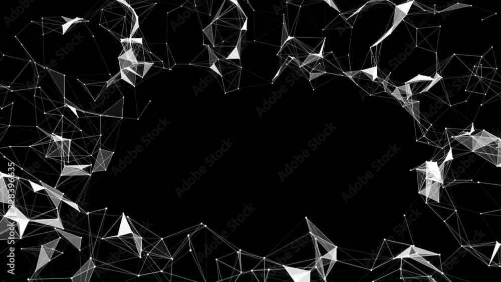 Poster rotating flickering halo. technological abstract background. place for text. seamless loop.