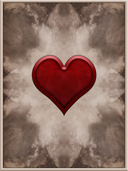 Heart Card Background Illustration