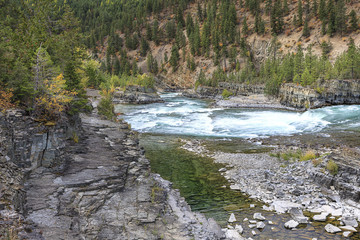 Looking downstream on Kootenai river.