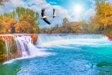 Fototapeta premium Manavgat Waterfall, Manavgat Antalya
