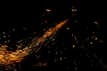 Bulgarian spark on black background