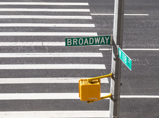 Pedestrian crossing road