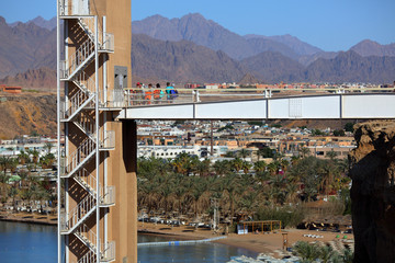 Fototapeta na wymiar Elevator to beach in Sharm El Sheikh, Egypt, Sinai