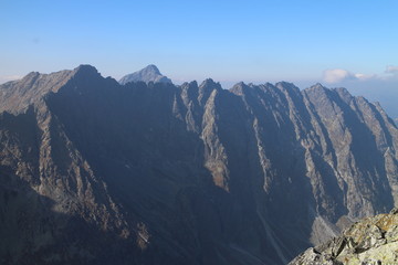 View from top of Kôprovský štít peak (2363 m) in Mengusovska dolina valley, High Tatras, Slovakia © dalajlama