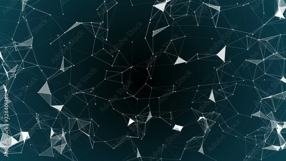 Poster digital web. deep blue background. abstract technology background. place for text. seamless loop.