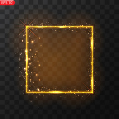 Vector frame with lights effect. Vector illustration, eps © Максим Славов