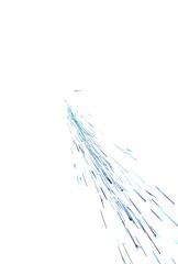 Obraz premium blue background defocused round sparks on a white background
