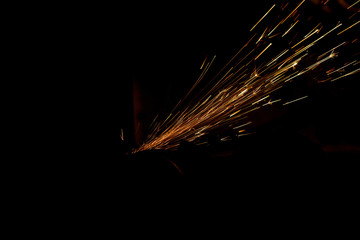 Bulgarian spark on black background