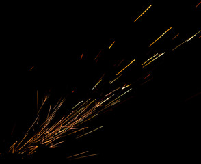 Bulgarian spark on black background
