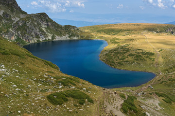 Summer view of The Kidney Lake, Rila Mountain, The Seven Rila Lakes, Bulgaria