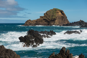 Mole islet in Porto Moniz in Madeira