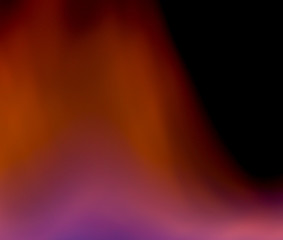 flames as the Northern Lights on a black background