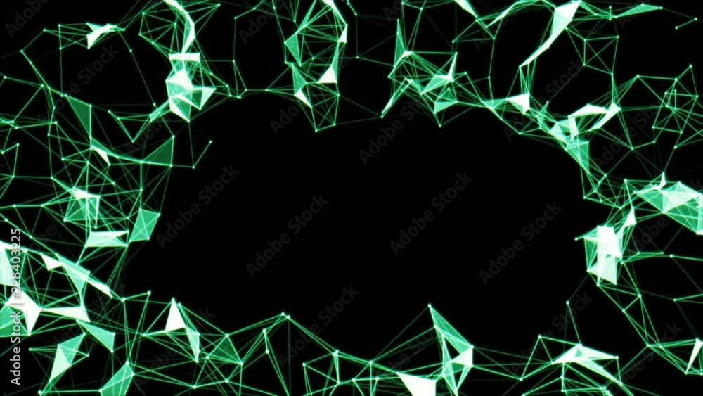 Poster matrix galaxy. green holographic background. abstract technology background. place for text. seamles