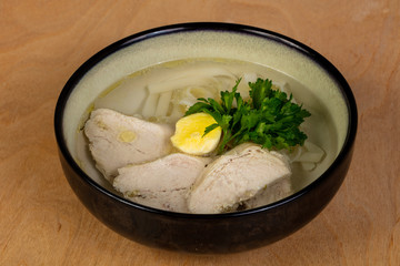 Light chicken soup