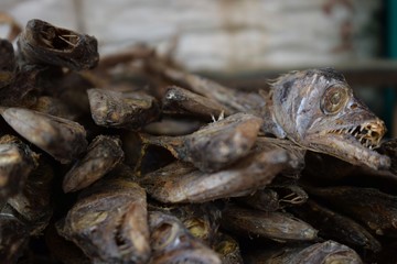 dried fish at the Rangamati market, Bangladesh